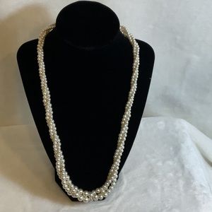 Napier 24 Inch Three Strand Pearl Twist Necklace